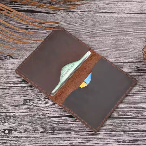 Leather Card Wallet (Various Colours) - Image 4